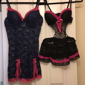 Two new lingerie size medium.